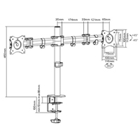 ActivErgo Dual Monitor Arm Seaboard Timber Mart