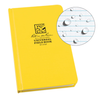 Livre reli&eacute;, Couverture rigide, Jaune, 160 Pages, 4-5/8" , 7-1/4"  Seaboard Timber Mart