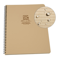 Side-Spiral Notebook, Soft Cover, Tan, 64 Pages, 4-5/8" W x 7" L Seaboard Timber Mart