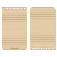 Pocket Top-Spiral Notebook, Soft Cover, Tan, 100 Pages, 3" W x 5" L Seaboard Timber Mart