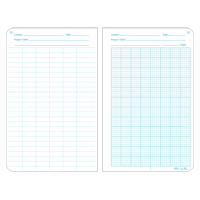 Bound Book, Hard Cover, Yellow, 160 Pages, 4-5/8" W x 7-1/4" L Seaboard Timber Mart