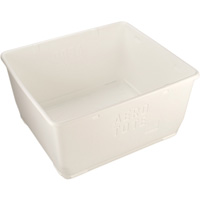 Food Storage Container, Plastic, 108 gal. Capacity, White Seaboard Timber Mart