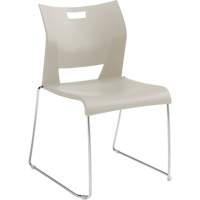 Duet Armless Training Chair, Plastic, 33-1/4" High, 350 lbs. Capacity, White Seaboard Timber Mart