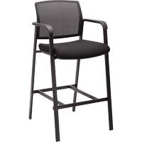 Activ Series Barstool Chair, Stationary, Fixed, 58-1/2", Mesh Seat, Black Seaboard Timber Mart