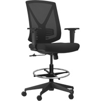 Activ Series Premium Synchro-Tilt Adjustable Chair, Fabric/Mesh, Black, 275 lbs. Capacity Seaboard Timber Mart