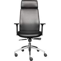 Activ Series High Back Executive Chair, Polyurethane/Vinyl, Black, 275 lbs. Capacity Seaboard Timber Mart