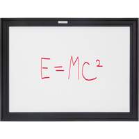 Black MDF Frame Whiteboard, Dry-Erase/Magnetic, 24" W x 18" H Seaboard Timber Mart
