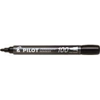 Marqueur permanent Pilot 100, Ronde, Noir Seaboard Timber Mart