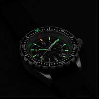 Large Diver's Automatic Watch, Digital, Battery Operated, 41 mm, Black Seaboard Timber Mart