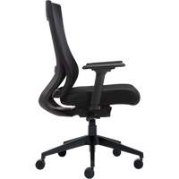 Chaise &agrave; dossier moyen avec m&eacute;canisme &agrave; basculement synchronis&eacute; &agrave; d&eacute;tection de poids , Mailles, Noir Seaboard Timber Mart