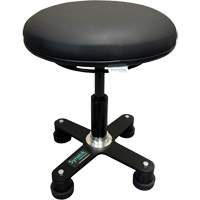 Omnistool Ergonomic Stool, Mobile, Adjustable, Vinyl Seat, Black Seaboard Timber Mart