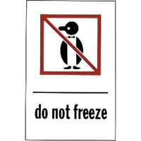 "Do Not Freeze" Special Handling Labels, 6" L x 4" W, Red on White Seaboard Timber Mart