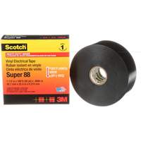 Scotch&reg; Vinyl Electrical Tape Super 88, 38 mm (1-1/2") x 33 m (108'), Black, 8.5 mils Seaboard Timber Mart