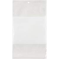 Sacs en poly avec espace inscriptible blanc, Refermable, 9" x 6", 2 mils Seaboard Timber Mart