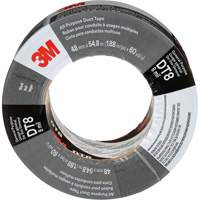 DT8 All-Purpose Duct Tape, 8 mils, Black, 48 mm (2") x 55 m (180') Seaboard Timber Mart