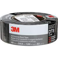 DT8 All-Purpose Duct Tape, 8 mils, Black, 48 mm (2") x 55 m (180') Seaboard Timber Mart