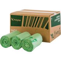 Sacs certifi&eacute;s compostables, R&eacute;gulier, 48" lo x 42" la, Transparent, Capacit&eacute; de 242 L (55 gal.) Seaboard Timber Mart