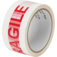 "Fragile" Box Sealing Tape, Hot Melt Adhesive, 2 mils, 48 mm (2") x 100 m (328') Seaboard Timber Mart