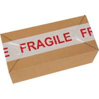 "Fragile" Box Sealing Tape, Hot Melt Adhesive, 2 mils, 48 mm (2") x 100 m (328') Seaboard Timber Mart