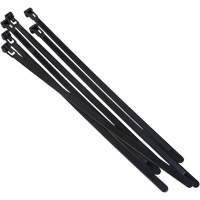 Re-Usable Cable Tie, 8" Long, 50 lbs. Tensile Strength, Black Seaboard Timber Mart