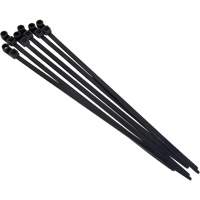 Screw-In Cable Tie, 8" Long, 50 lbs. Tensile Strength, Black Seaboard Timber Mart