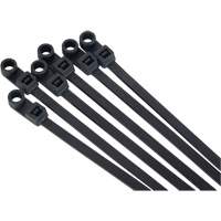 Screw-In Cable Tie, 8" Long, 50 lbs. Tensile Strength, Black Seaboard Timber Mart