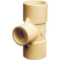 Flowguard Gold&reg; Tee Fitting, Reducing, CPVC, 3/4" x 3/4" x 1/2" Seaboard Timber Mart