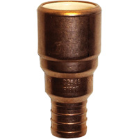 Pipe Adapter, Hub x Pex Barb, 1/2" Dia., Copper/CPVC Seaboard Timber Mart