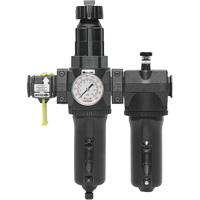 Filtre + r&eacute;gulateur + lubrificateur &agrave; drain manuel avec bol standard et manom&egrave;tre Modulair 400, 3/4" NPT Seaboard Timber Mart