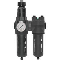 Manual Drain Filter, Regulator & Coalescing Filter with Standard Bowl Modulair 400, 1/4" NPT, 150 PSI, 9.1 fl. oz. Capacity Seaboard Timber Mart