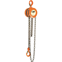 Chain Hoist, 10' Lift, 1000 lbs. (0.5 tons) Capacity, Steel Chain Seaboard Timber Mart