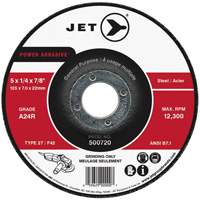 POWER ABRASIVE&reg; Grinding Wheel, 4" x 1/4", 5/8" Arbor, Type 27 Seaboard Timber Mart