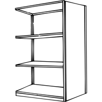 Interlok Shelving Unit, Steel, Boltless, 800 lbs. Capacity, 36" W x 76" H x 24" D Seaboard Timber Mart