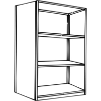 Interlok Shelving Unit, Steel, Boltless, 800 lbs. Capacity, 36" W x 76" H x 24" D Seaboard Timber Mart