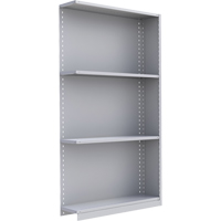 Interlok Shelving Unit, Steel, Boltless, 450 lbs. Capacity, 48" W x 88" H x 24" D Seaboard Timber Mart