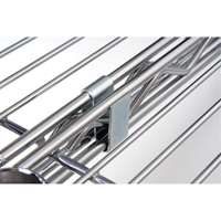 Crochet en S pour &eacute;tag&egrave;re en treillis chromat&eacute; Seaboard Timber Mart