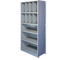 &eacute;l&eacute;ment de rayonnage Interlok, Acier, Sans boulons, Capacit&eacute; 550 lb, 48" la x 88" h x 12" p Seaboard Timber Mart