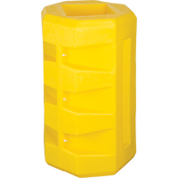 Column Protectors, 6-1/4" x 6-1/4" Inside Opening, 23-1/2" L x 23-1/2" W x 39-1/2" H, Yellow Seaboard Timber Mart
