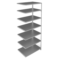 &eacute;l&eacute;ment de rayonnage, Acier galvanis&eacute;, Montant &agrave; fente, Capacit&eacute; 400 lb, 36" la x 84" h x 24" p Seaboard Timber Mart