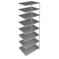 &eacute;l&eacute;ment de rayonnage, Acier galvanis&eacute;, Montant &agrave; fente, Capacit&eacute; 400 lb, 36" la x 96" h x 24" p Seaboard Timber Mart