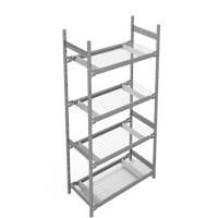 Wide Span Storage Shelving, Steel, Boltless, 1340 lbs. Capacity, 42" W x 84" H x 18" D Seaboard Timber Mart