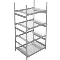 Wide Span Storage Shelving, Boltless, 1340 lbs. Capacity, 42" W x 84" H x 32" D Seaboard Timber Mart