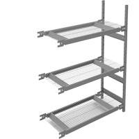 Wide Span Storage Shelving, Steel, Boltless, 1340 lbs. Capacity, 42" W x 60" H x 18" D Seaboard Timber Mart