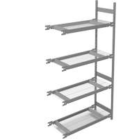 Wide Span Storage Shelving, Steel, Boltless, 1340 lbs. Capacity, 42" W x 84" H x 18" D Seaboard Timber Mart