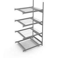 Wide Span Storage Shelving, Steel, Boltless, 1340 lbs. Capacity, 42" W x 84" H x 32" D Seaboard Timber Mart