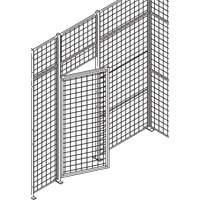 Standard-Duty Wire Mesh Partition Swing Door, 3' W x 7' H Seaboard Timber Mart