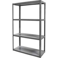 Heavy-Duty Shelving, Steel, Bolted, 3000 lbs. Capacity, 36" W x 72" H x 18" D Seaboard Timber Mart