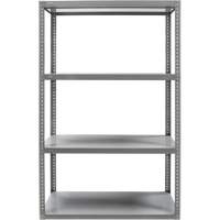 Heavy-Duty Shelving, Steel, Bolted, 3000 lbs. Capacity, 36" W x 72" H x 18" D Seaboard Timber Mart
