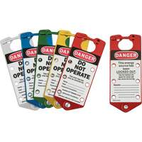 Moraillons de verrouillage &eacute;tiquet&eacute;s, Bleu/Vert/Rouge/Argent/Jaune Seaboard Timber Mart