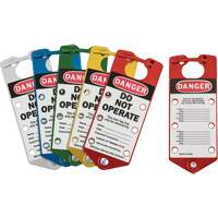 Moraillons de verrouillage &eacute;tiquet&eacute;s, Bleu/Vert/Rouge/Argent/Jaune Seaboard Timber Mart